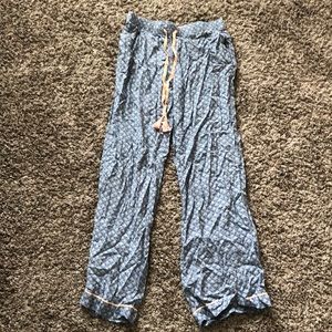 Blue pajama pants